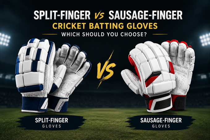Split-Finger vs Sausage-Finger Cricket Batting Gloves: Which Should You Choose?
