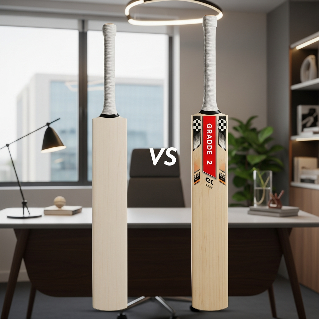 Grade 1 vs Grade 2 English Willow Bats