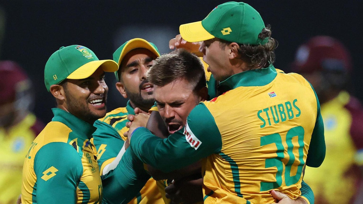 South Africa reaches semi-finals with three-wicket win over West Indies