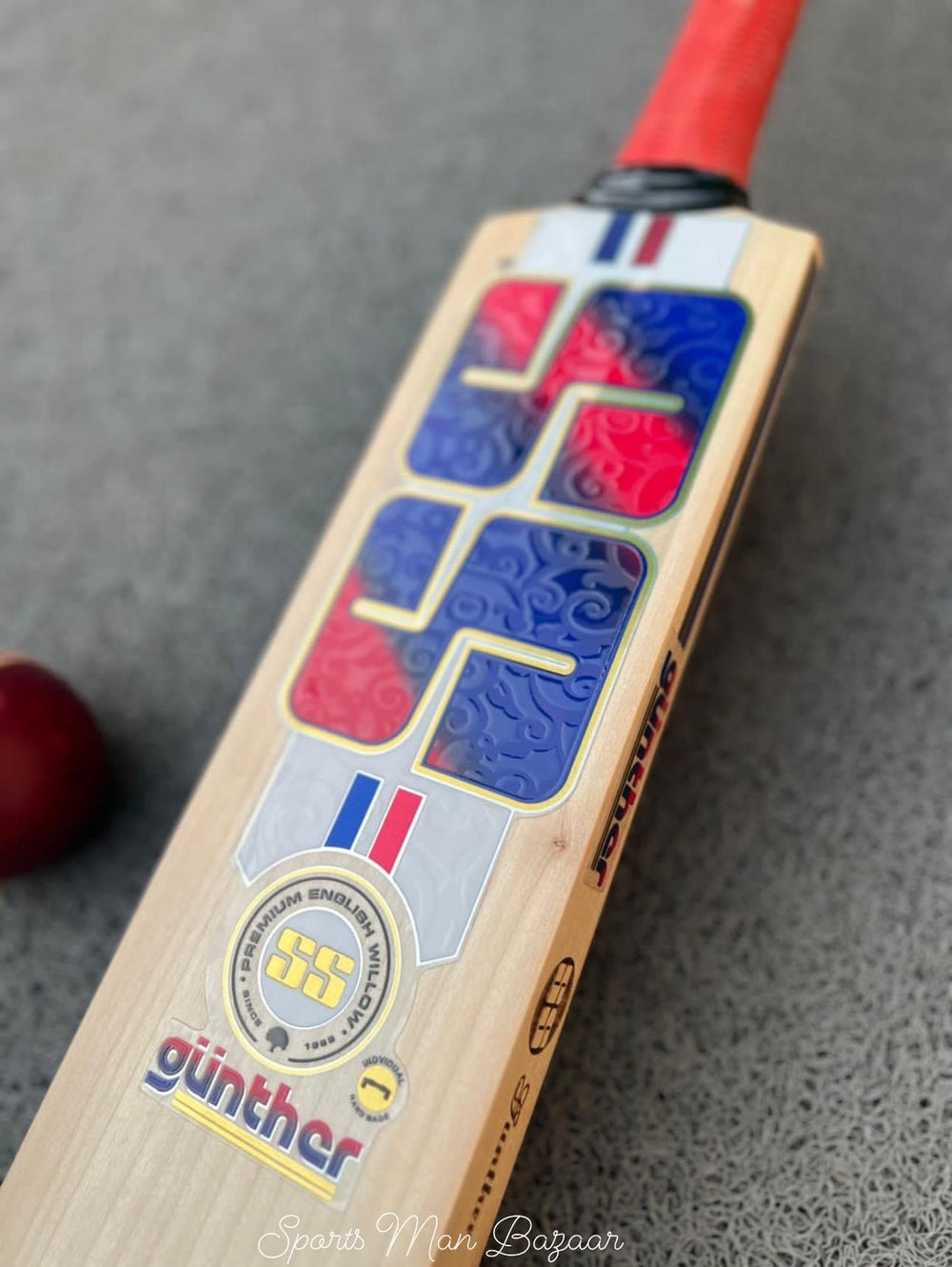 Top-Grade SS Ton Gunther Player’s Edition English Willow Grade 1 Cricket Bat