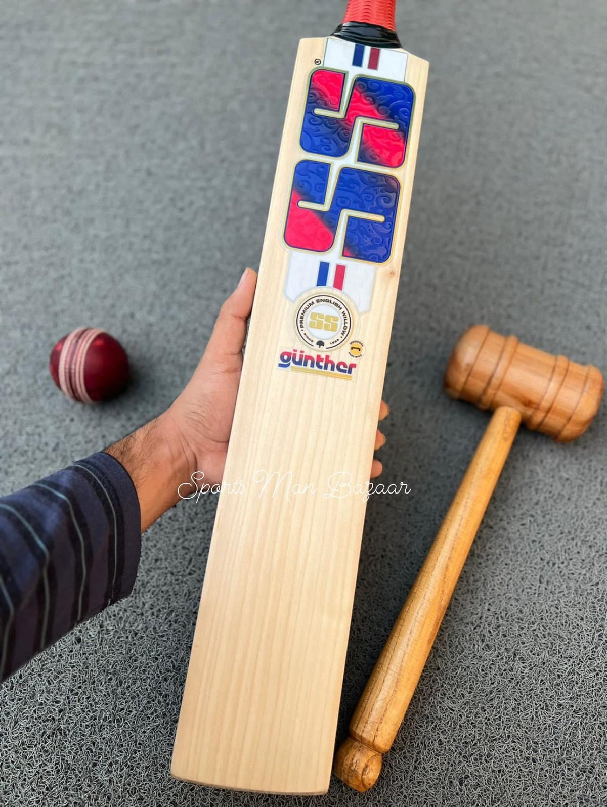 Top-Grade SS Ton Gunther Player’s Edition English Willow Grade 1 Cricket Bat