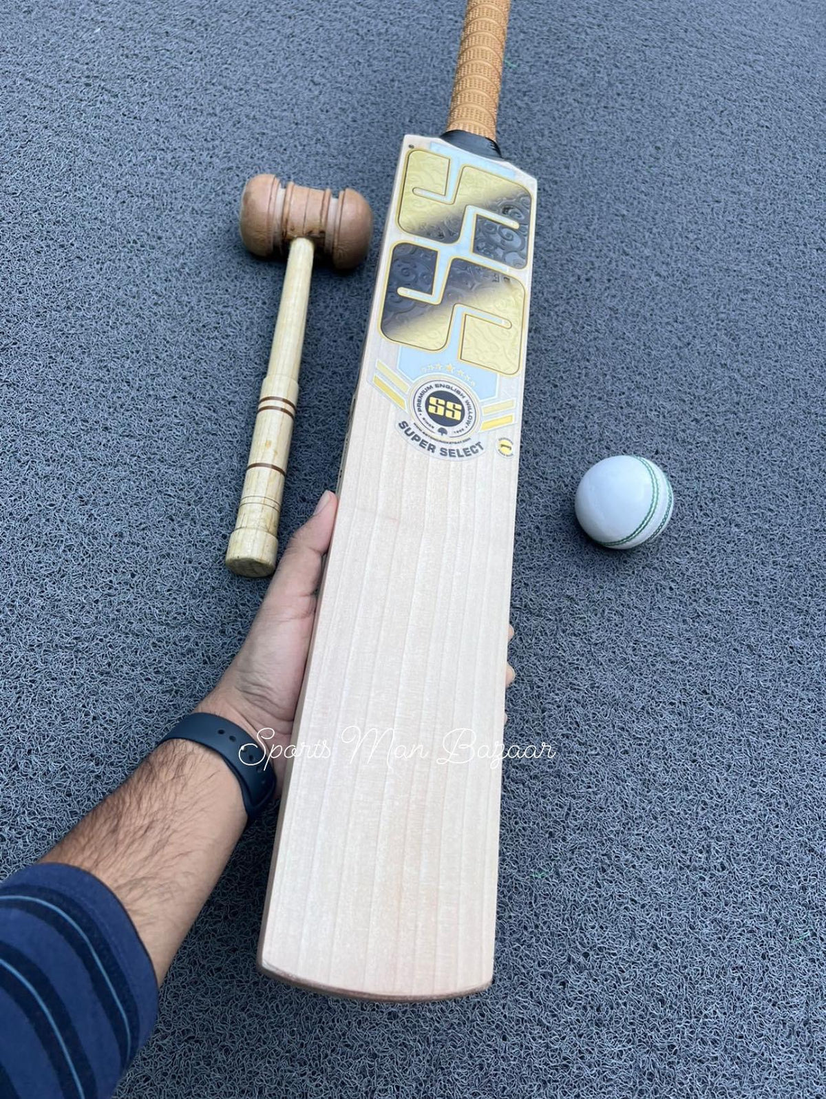 SS Sunridges Super Select English Willow Grade 1 Cricket Bat