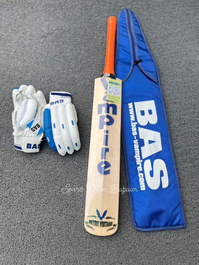 BAS Vampire Retro Vintage Players Edition English Willow Grade 1 Cricket Bat